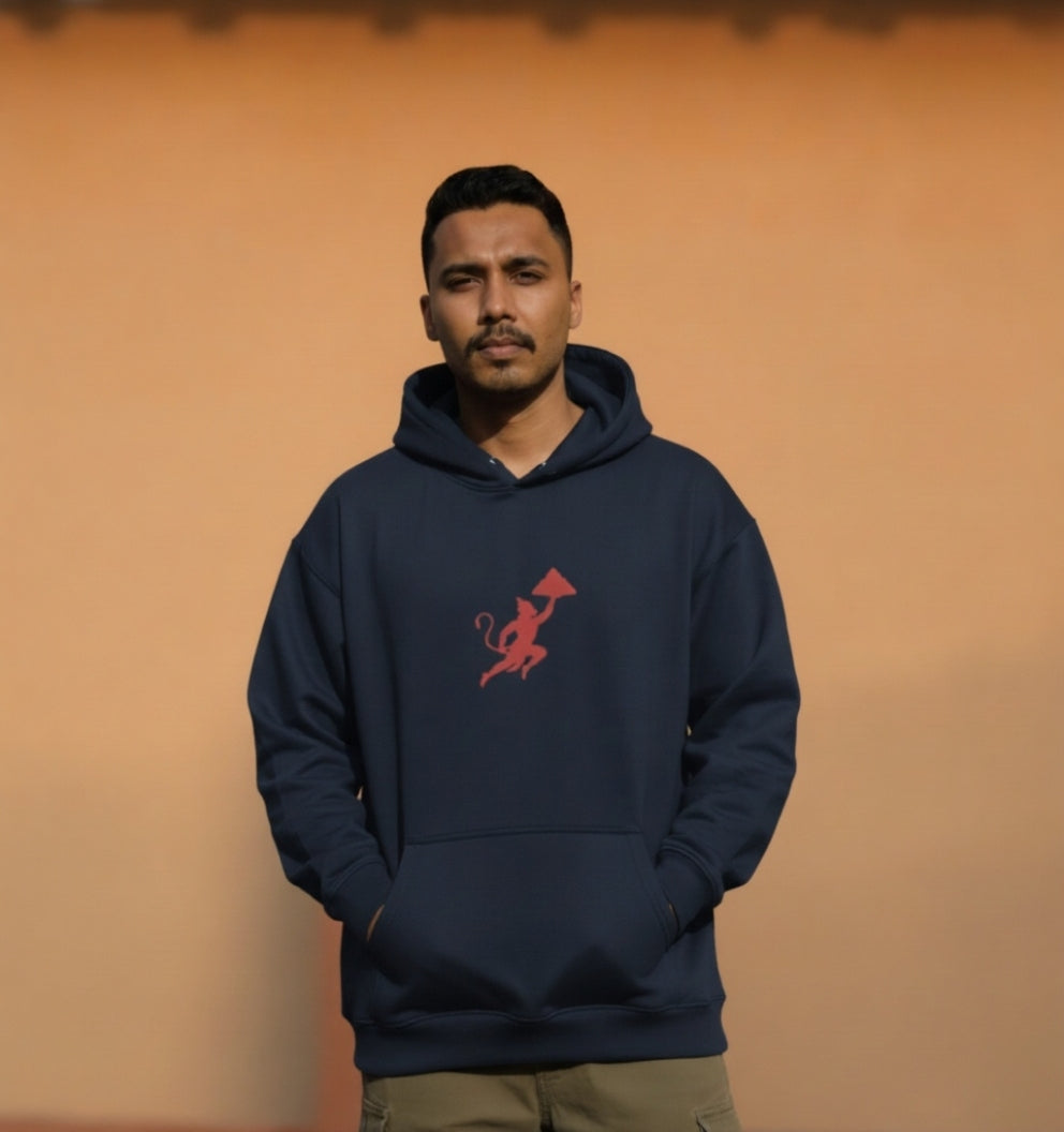 Sindoori Hanuman Unisex Oversized Hoodie